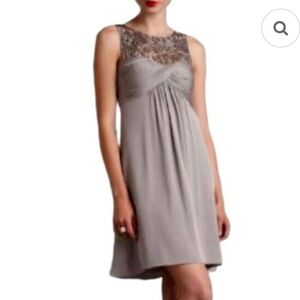 Anthropologie quillaree silk braided sleeveless dress size 0